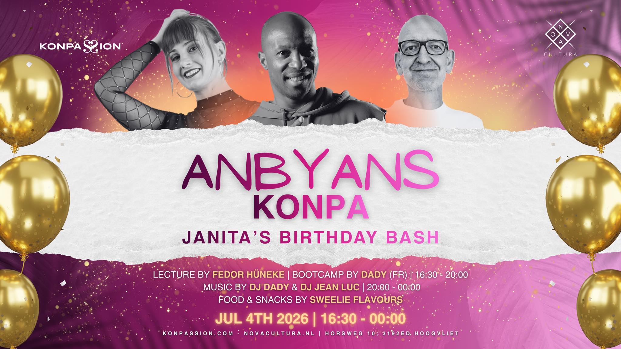 Anbyans Konpa July Edition Bootcamp & Party Janita’s Bday Bash