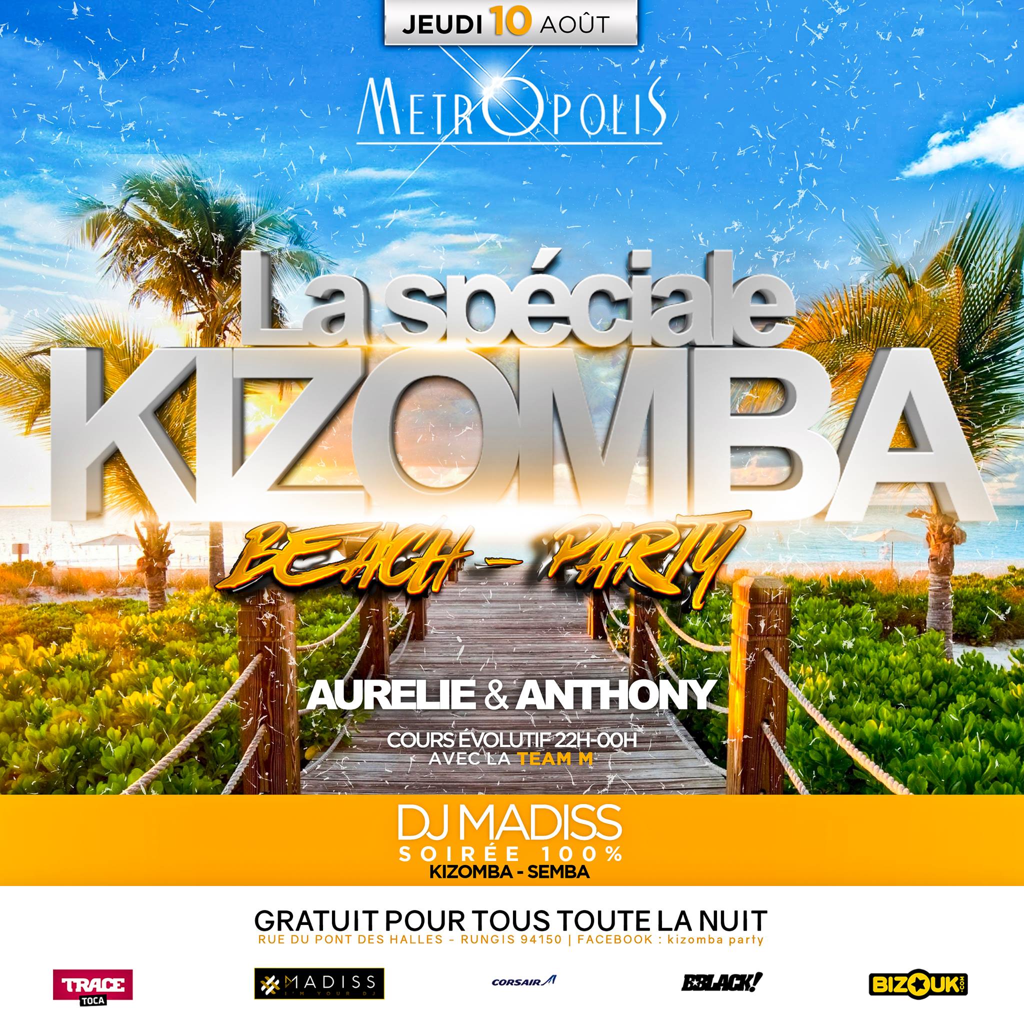 Gratuit pour tous - spéciale kizomba beach party