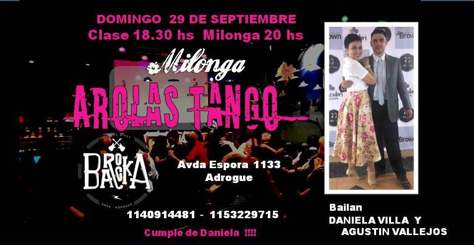 Domingo de milonga Arolas Tango en Barocka Adrogué