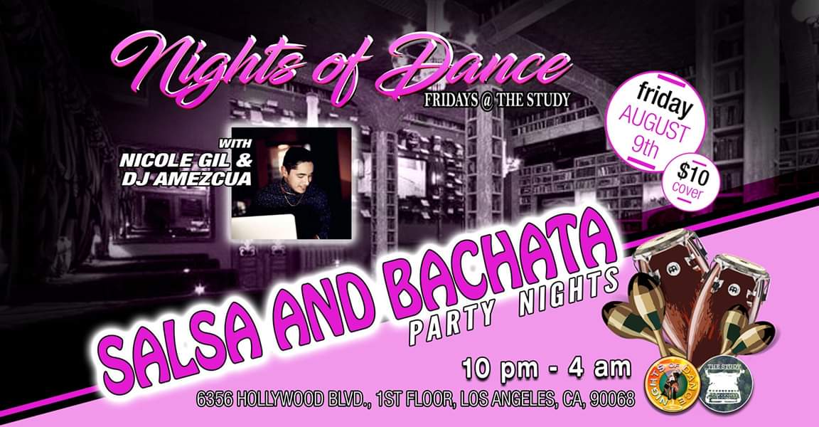 Salsa & Bachata Night by Nights of Dance August 9th!