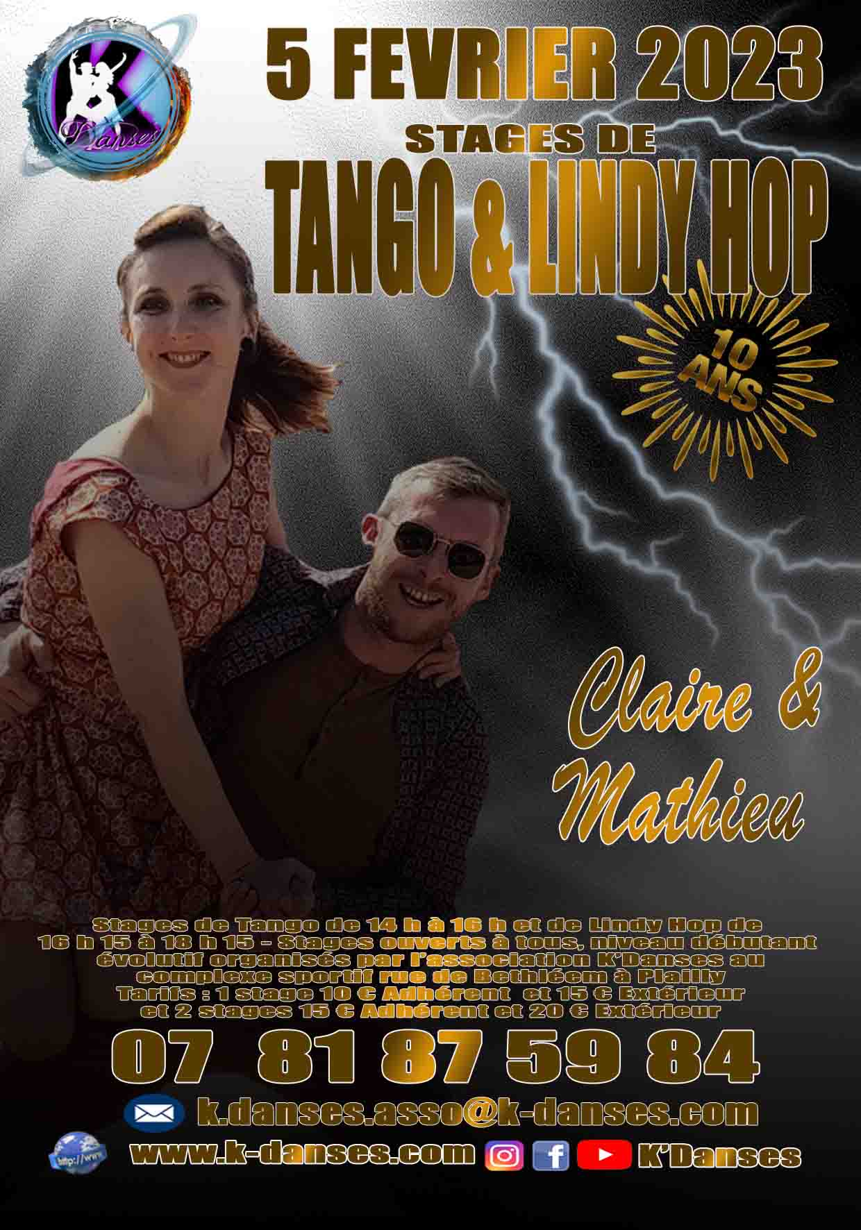 STAGE x 2 => TANGO & LINDY HOP