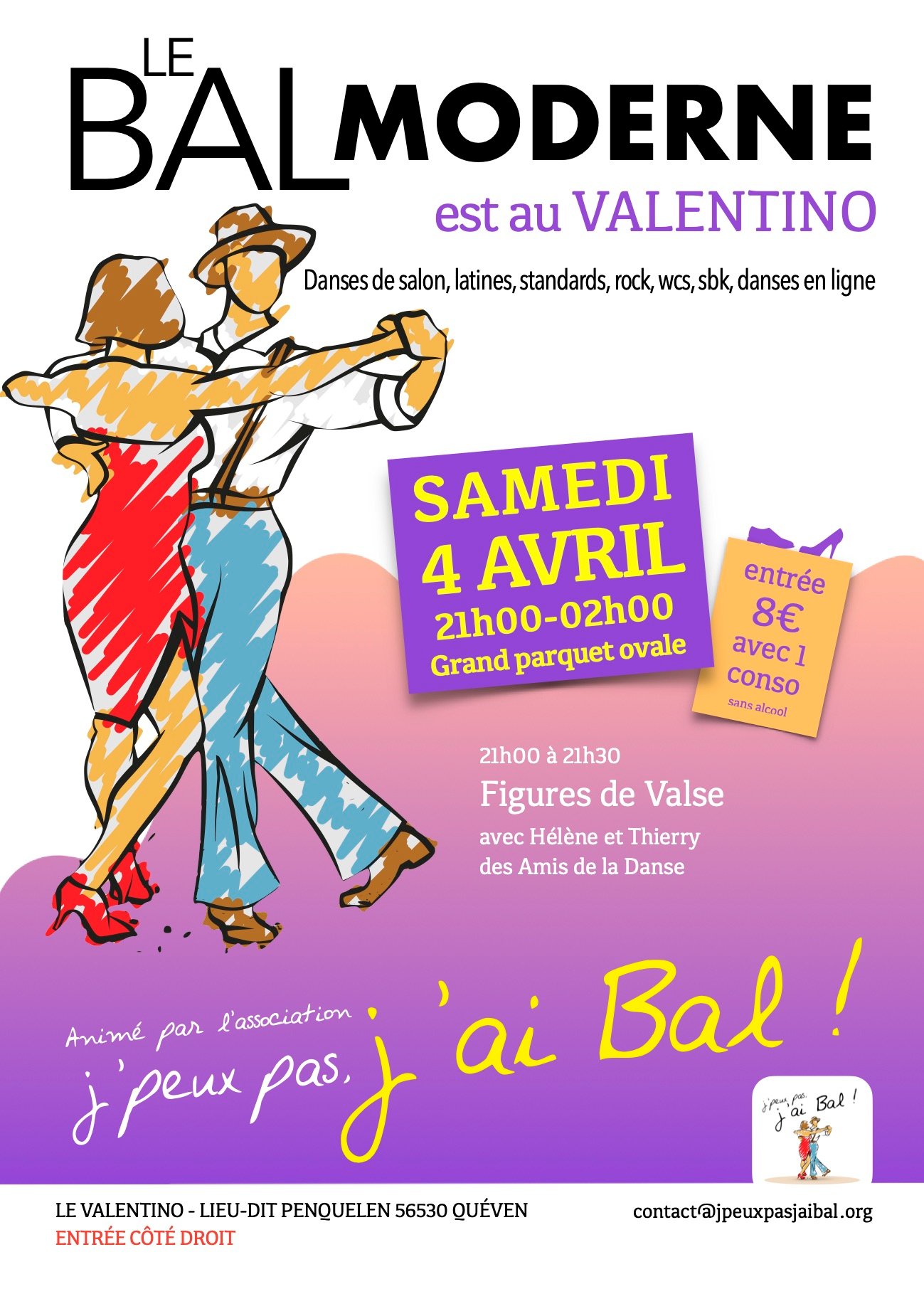 Bal Moderne au Valentino, animation Figures de valse