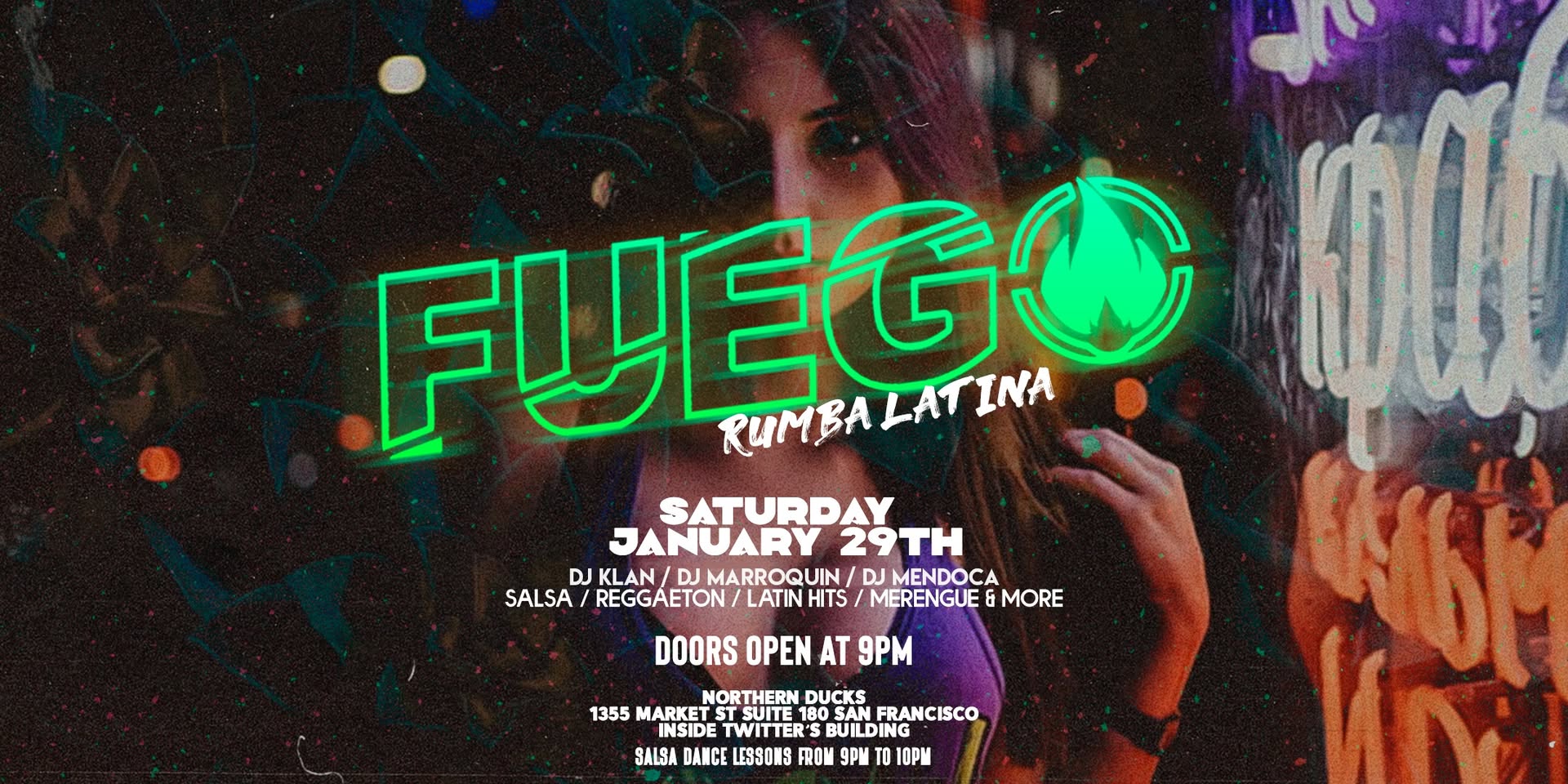 FUEGO Latin dance party