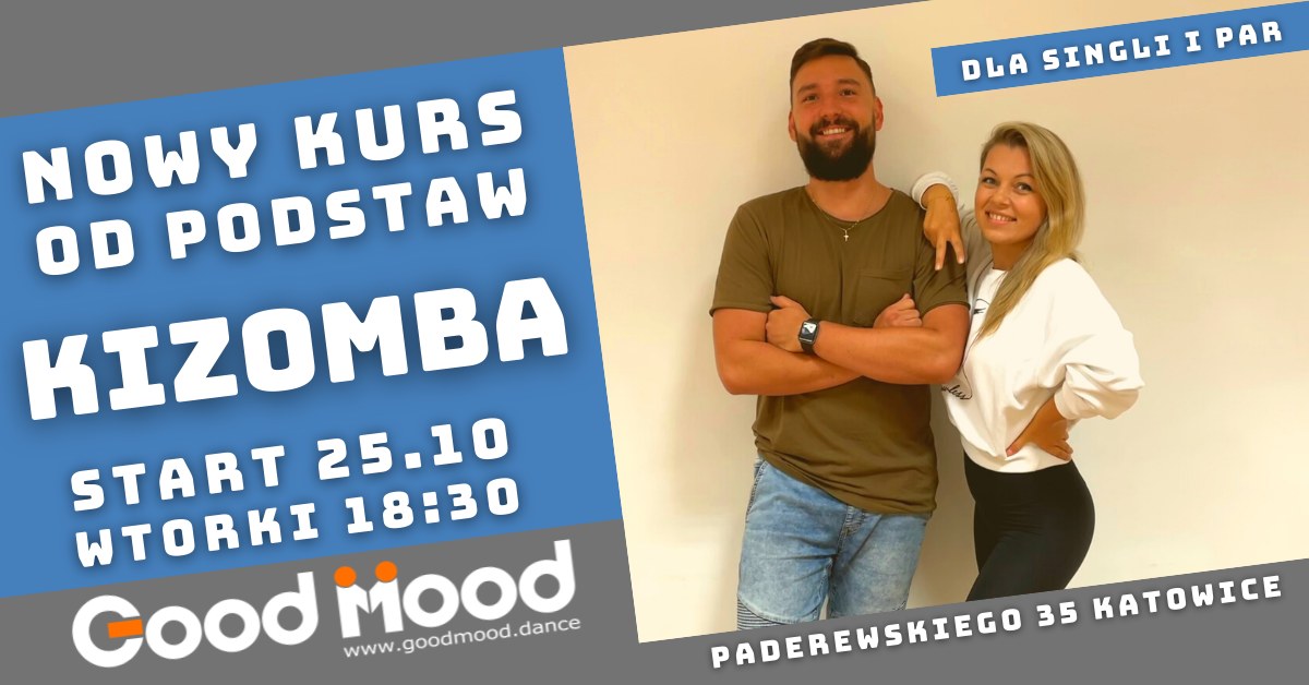 KIZOMBA od podstaw ★ NOWY Kurs Tańca ★ Wtorki 18:30 ★ 25.10.2022