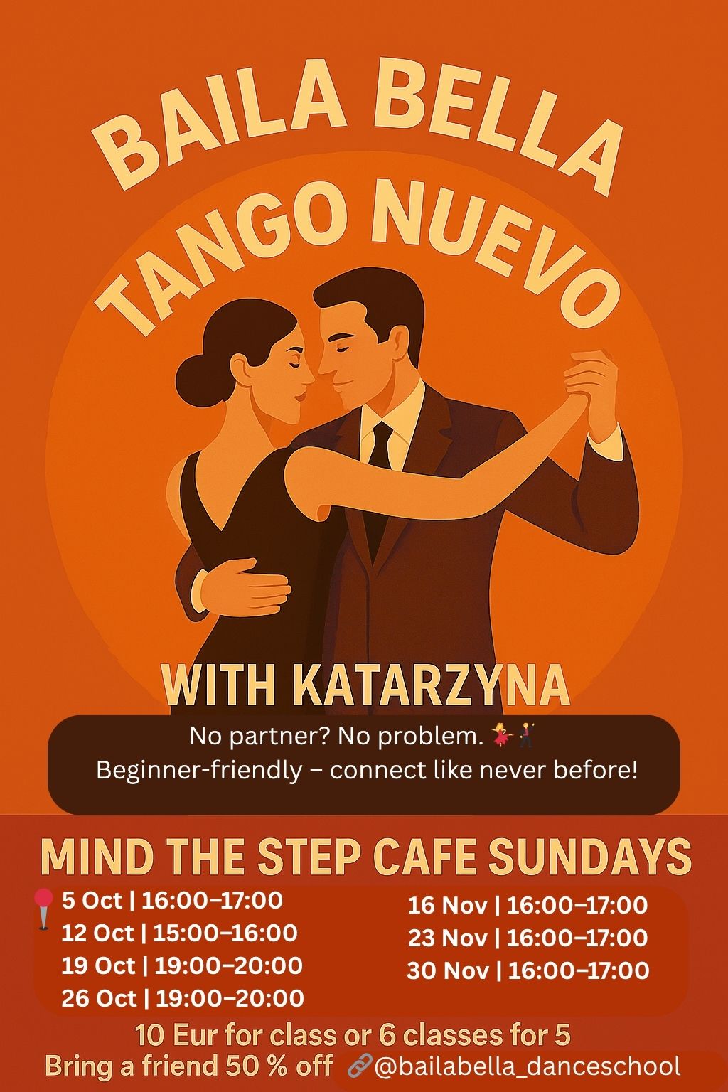✨ Tango Nuevo Class & Coffee Social Sun 12 Oct ✨