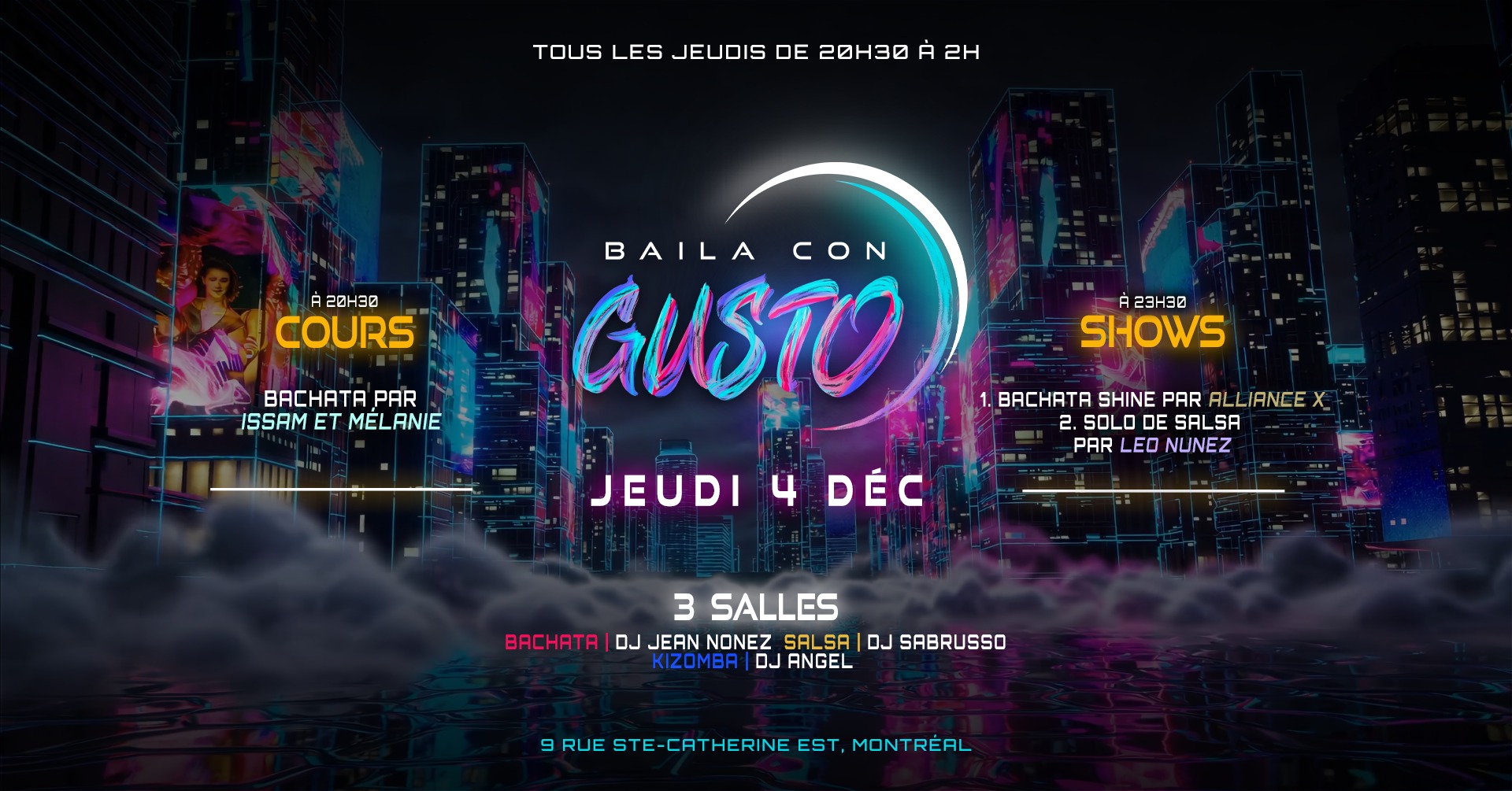 Baila Con Gusto MTL 🎄💜 4 décembre
