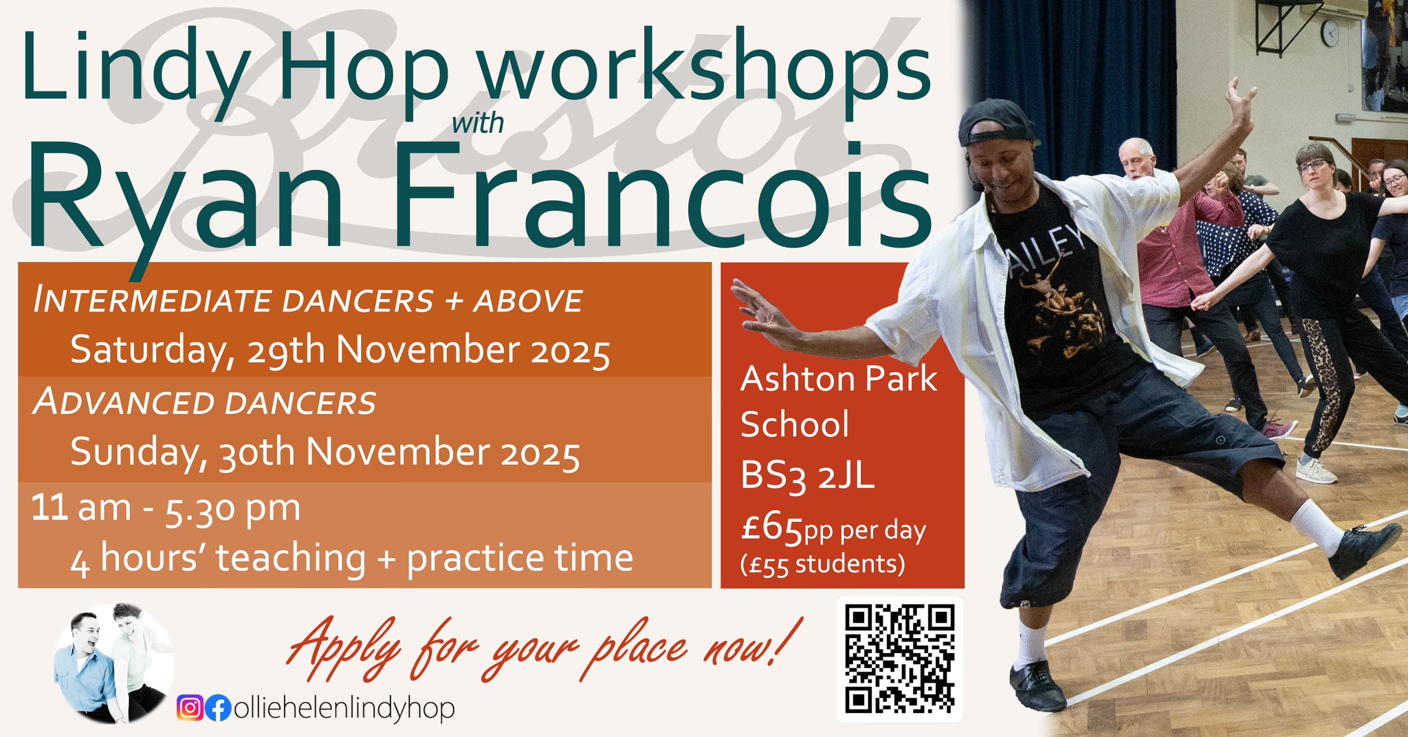 RYAN FRANCOIS Lindy Hop workshops
