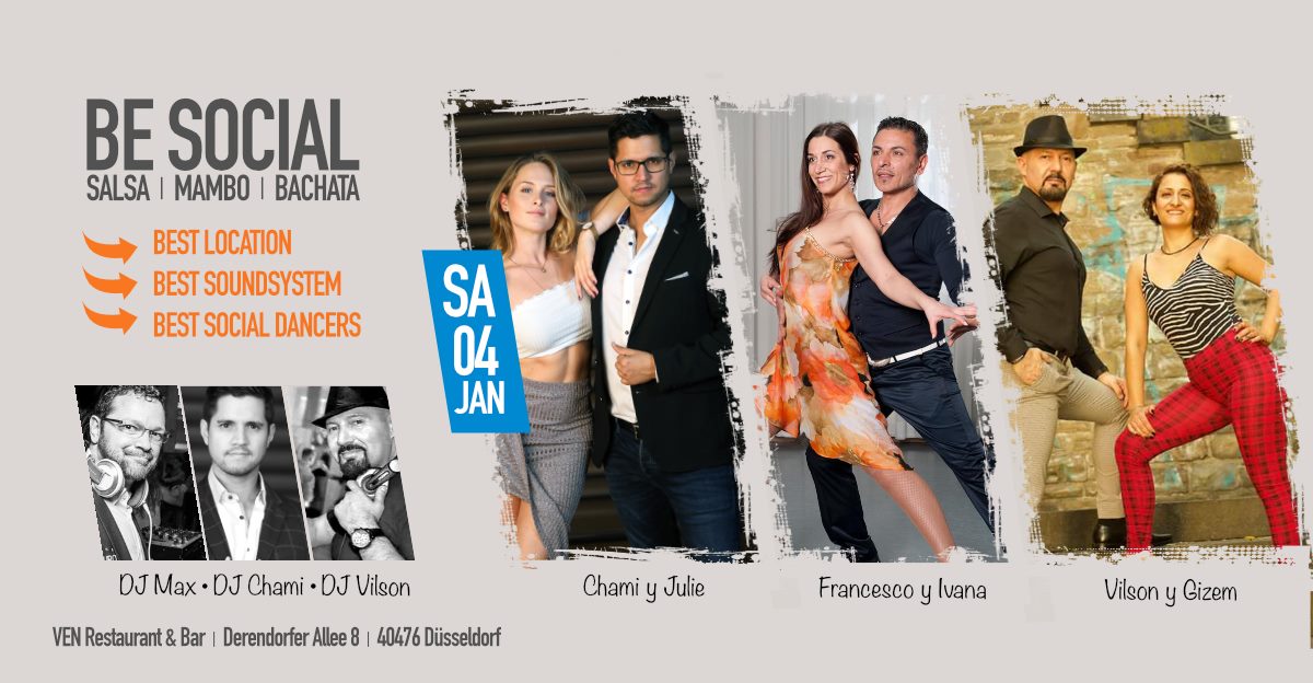 Be Social Gala 100% Salsa & 100% Bachata