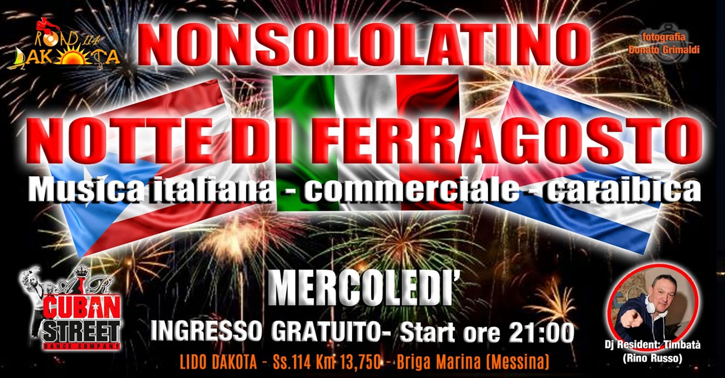 MERCOLEDÌ NONSOLOLATINO NOTTE DI FERRAGOSTO