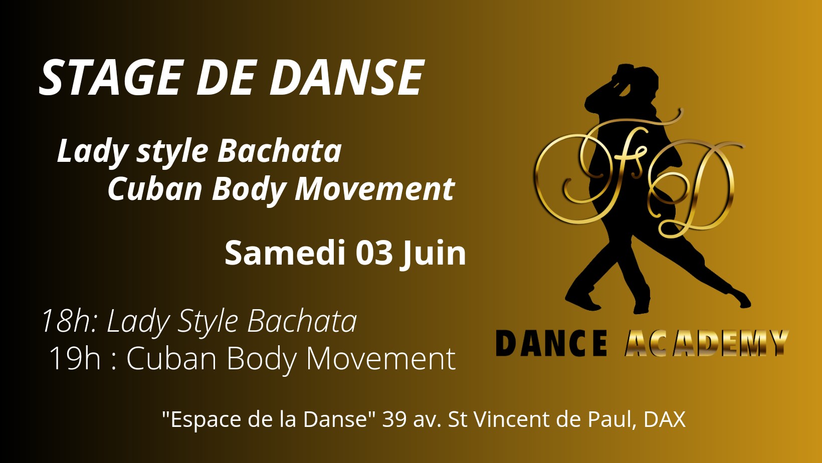 Stage de Lady style Bachata et Cuban Body Movement