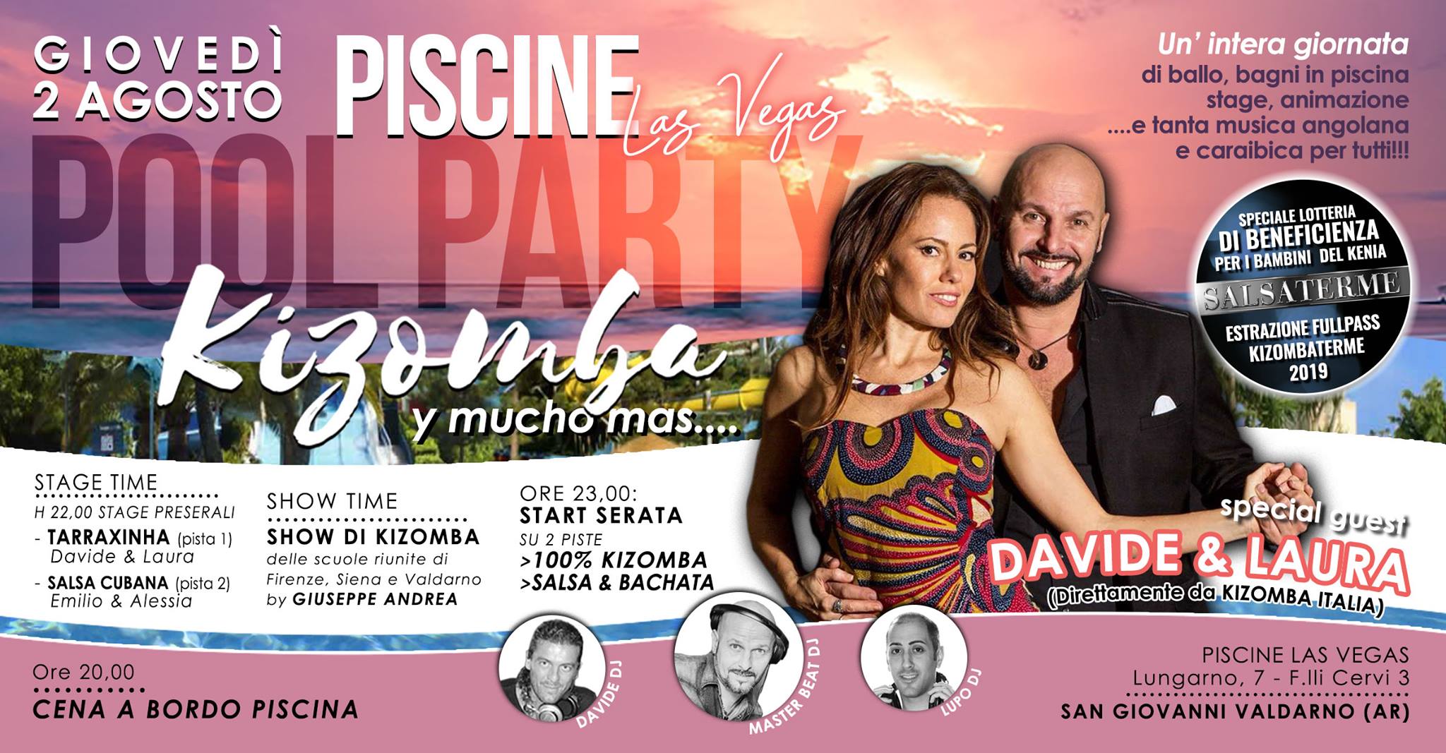 Pool Party Kizomba β¦ Piscine Las Vegas β¦ S.Guest: Davide & Laura