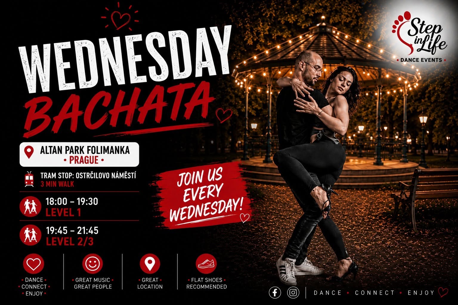 💃🕺 WEDNESDAY BACHATA OPEN AIR PRAGUE ❤️