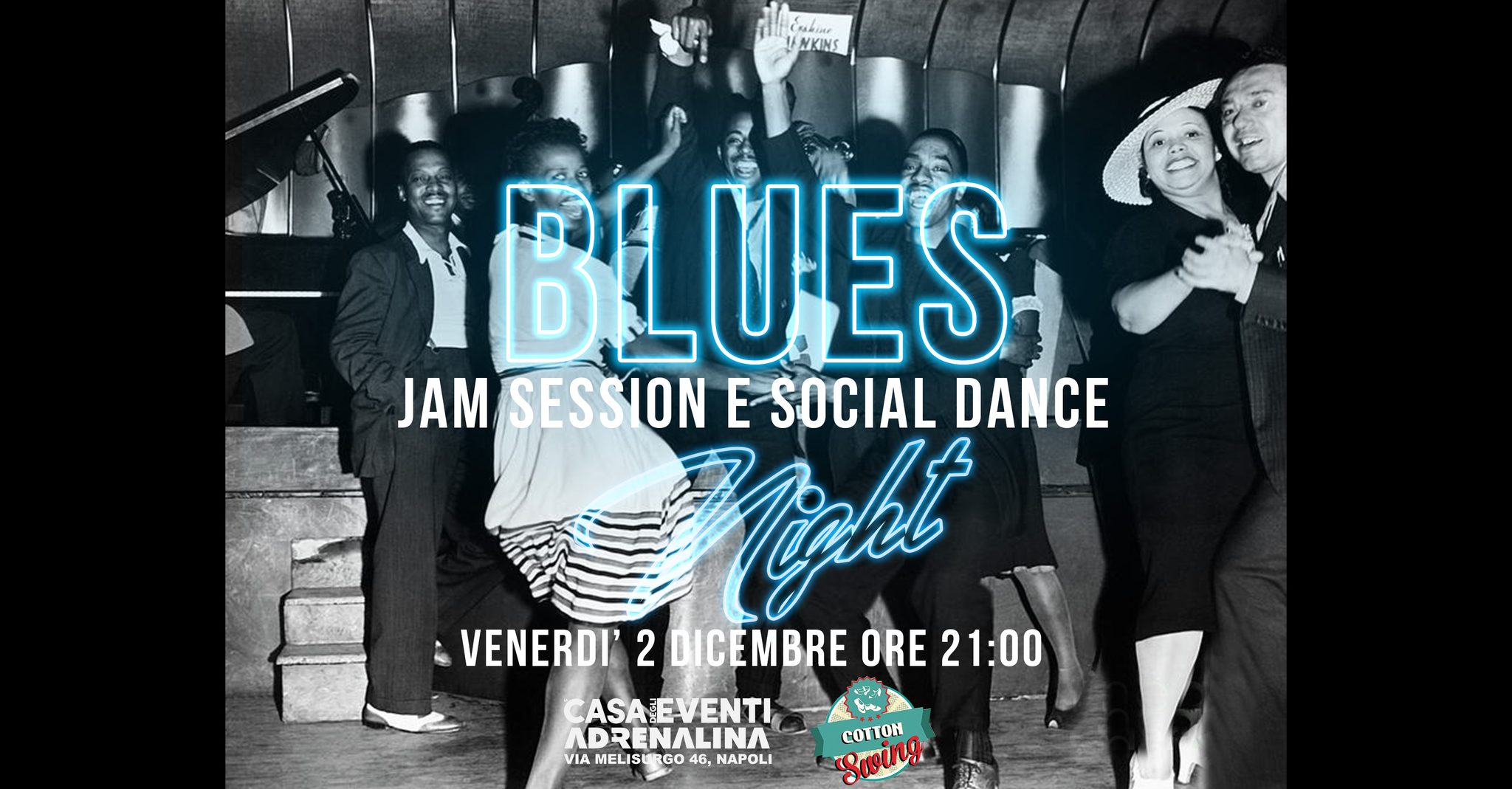 Blues Night at Adrenalina - Jam Session & Social Dance