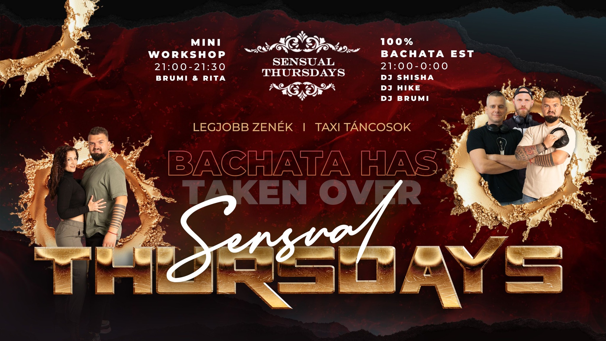SENSUAL THURSDAYS 100% BACHATA PARTY