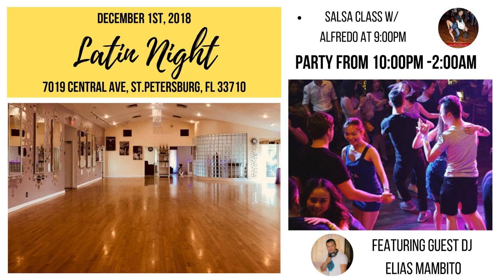 Latin Night at Fred Astaire Studio St. Pete Central!