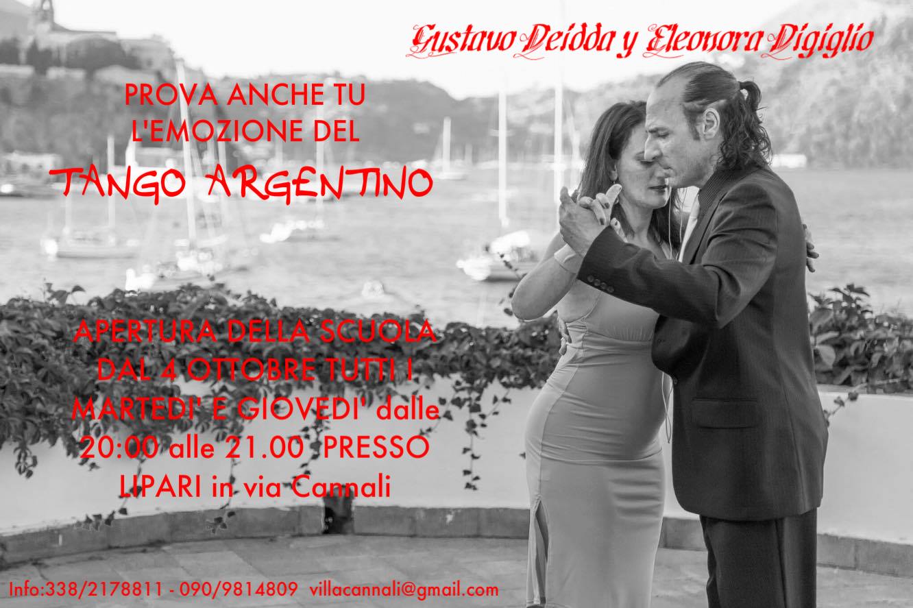 Apertura scuola Tango Argentino a Lipari