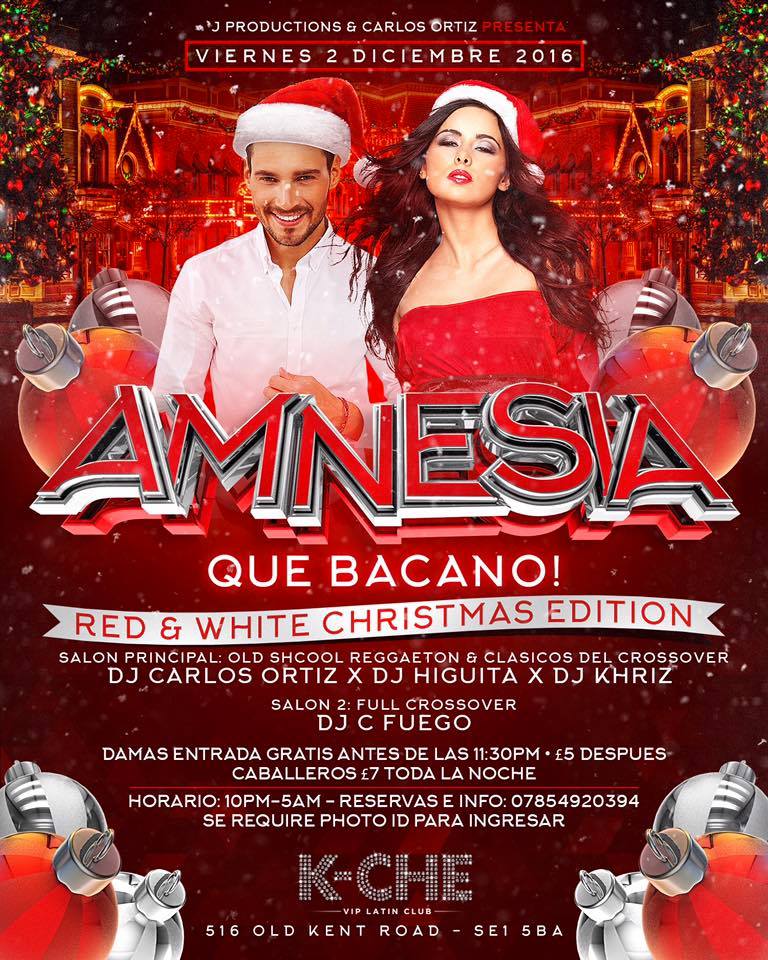 AMNESIA - Que Bacano (Red & White Christmas Edition)