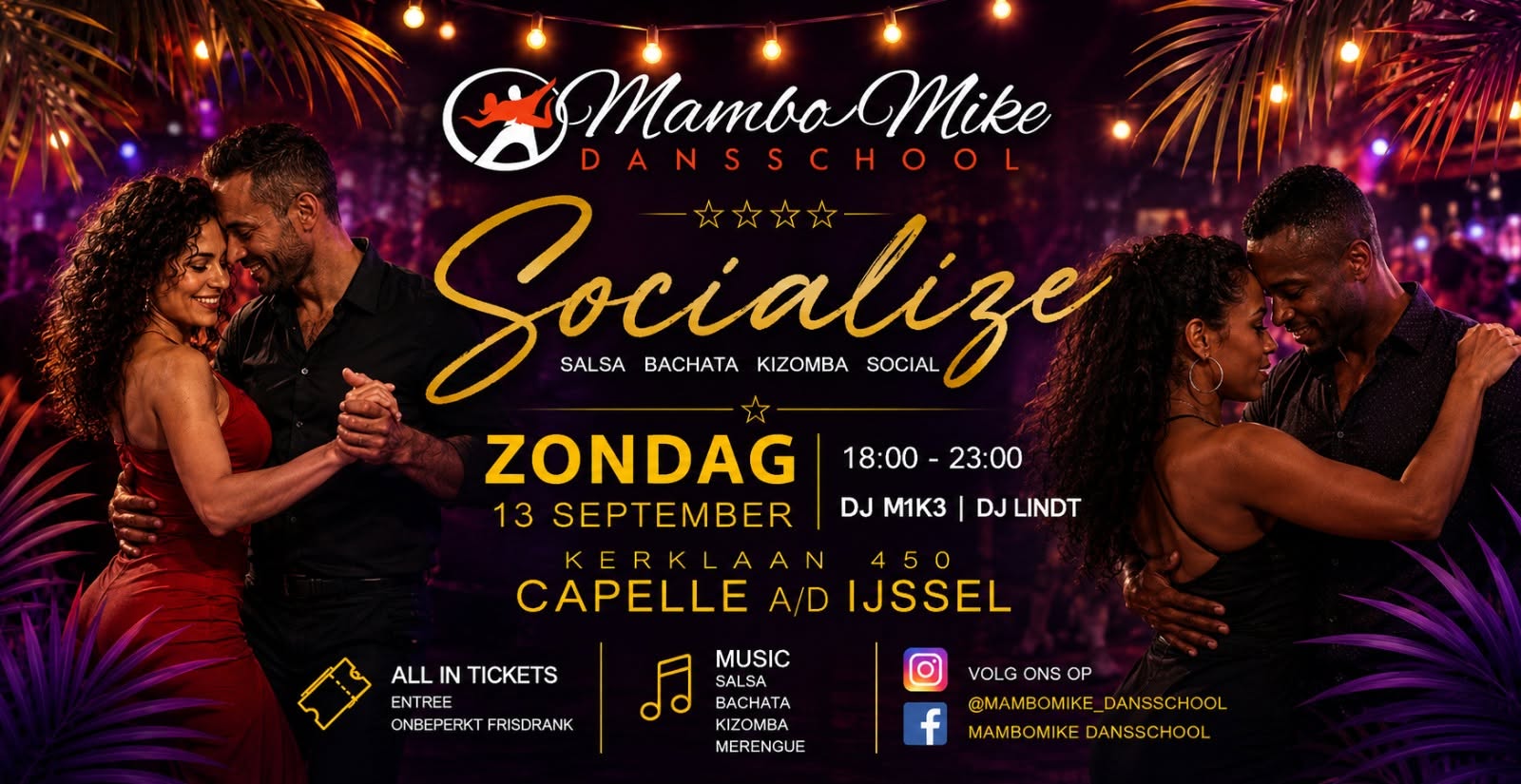 New! Socialize: Salsa Bachata Kizomba Social