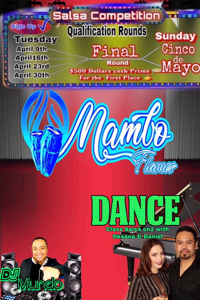 Mambo Flames Salsa Bachata Mambo Dance Social