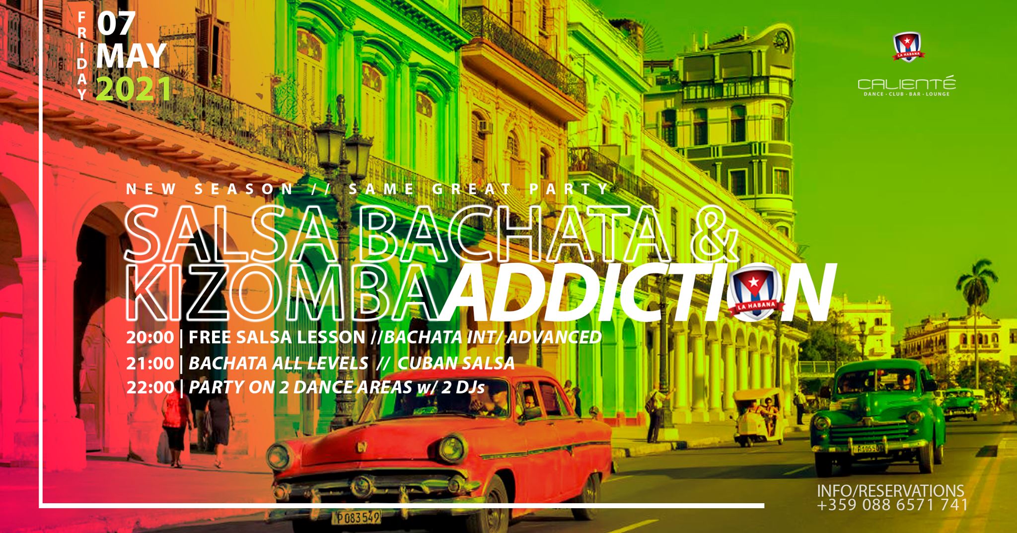 Salsa Bachata Addiction & Kiz'ADDICTION + Безплатен урок 20:00