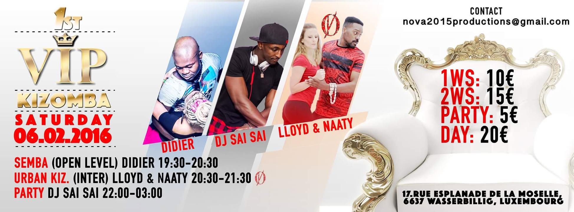 Kizomba VIP by NoVa Productions (with Special Guest DJ Saï Saï)