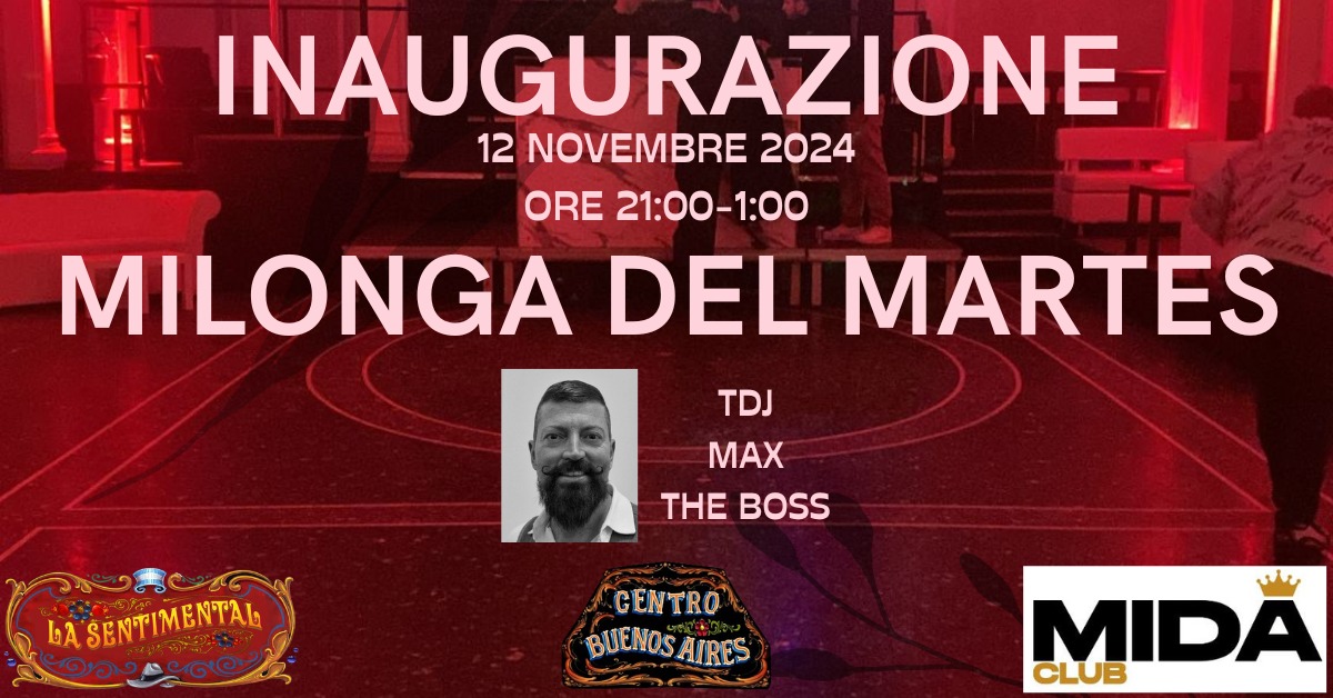 INAUGURAZIONE MILONGA DEL MARTES