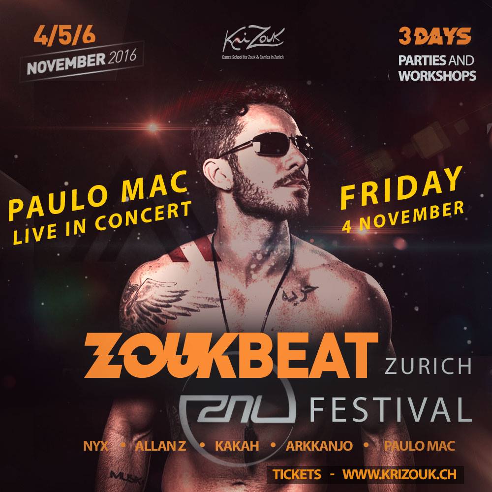 Paulo Mac - Kizomba Live in Concert in Zurich
