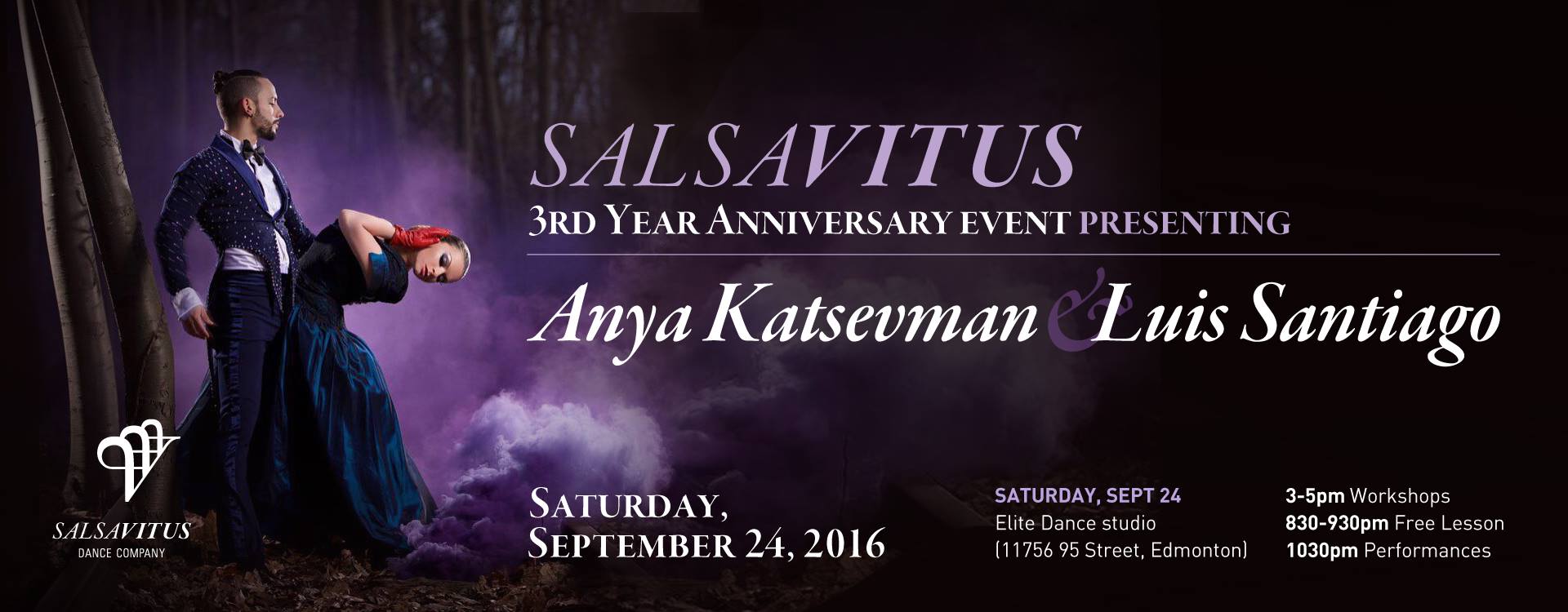 SalsaVitus Dance Company 3rd Year Anniversary Presents: Anya Katsevman & Luis Santiago