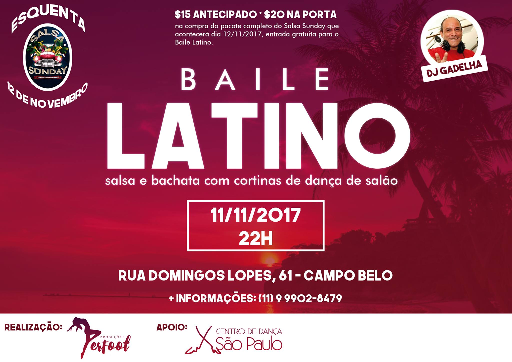 Baile Latino! Esquenta Salsa Sunday!