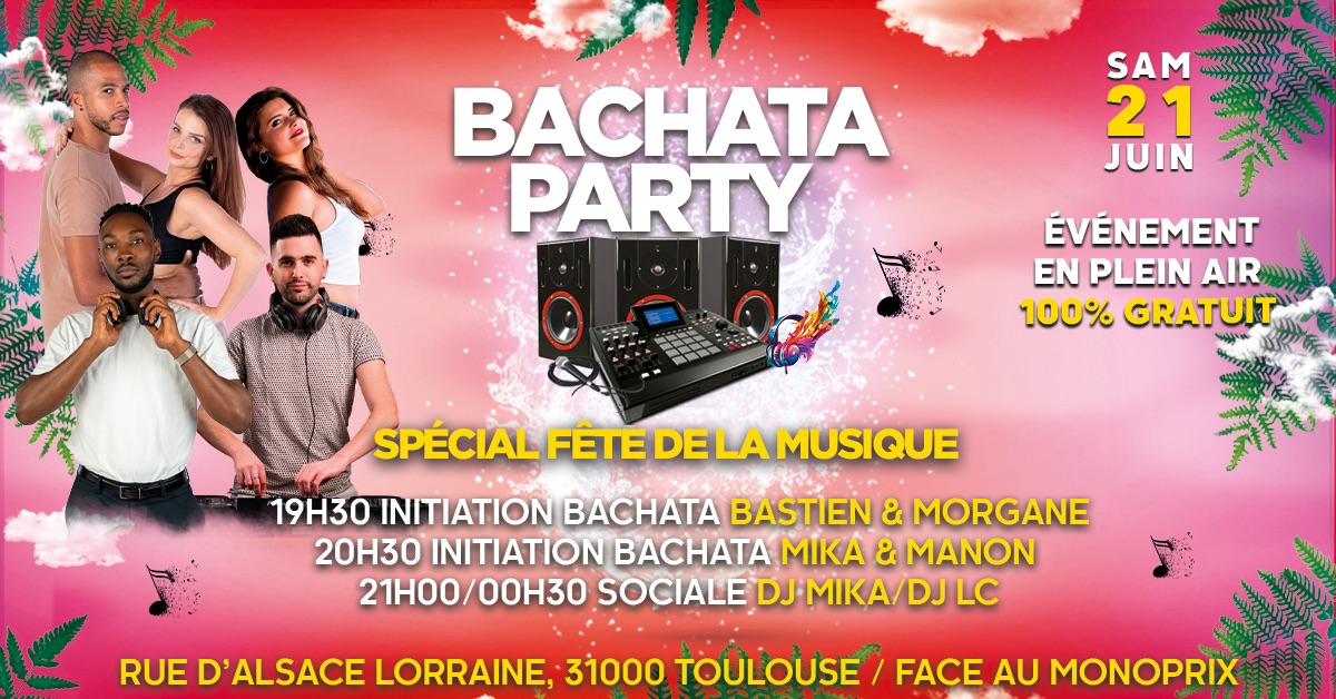 PLEIN AIR BACHATA PARTY 21 JUIN