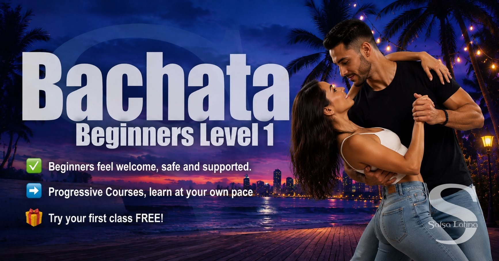 Bachata Beginners Latin Dance Course - Wednesdays