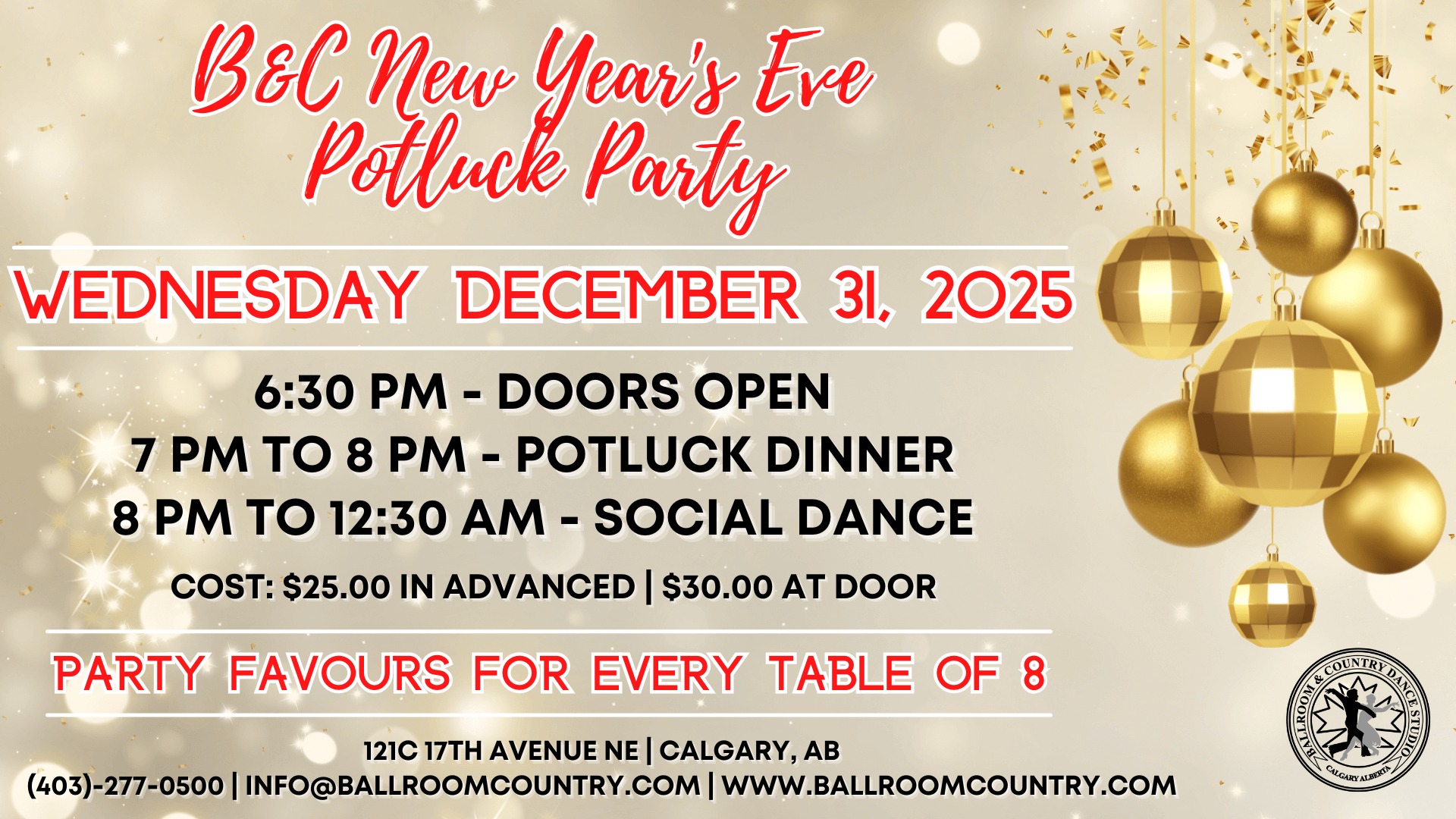 B&C New Year's Year Potluck Party 2025