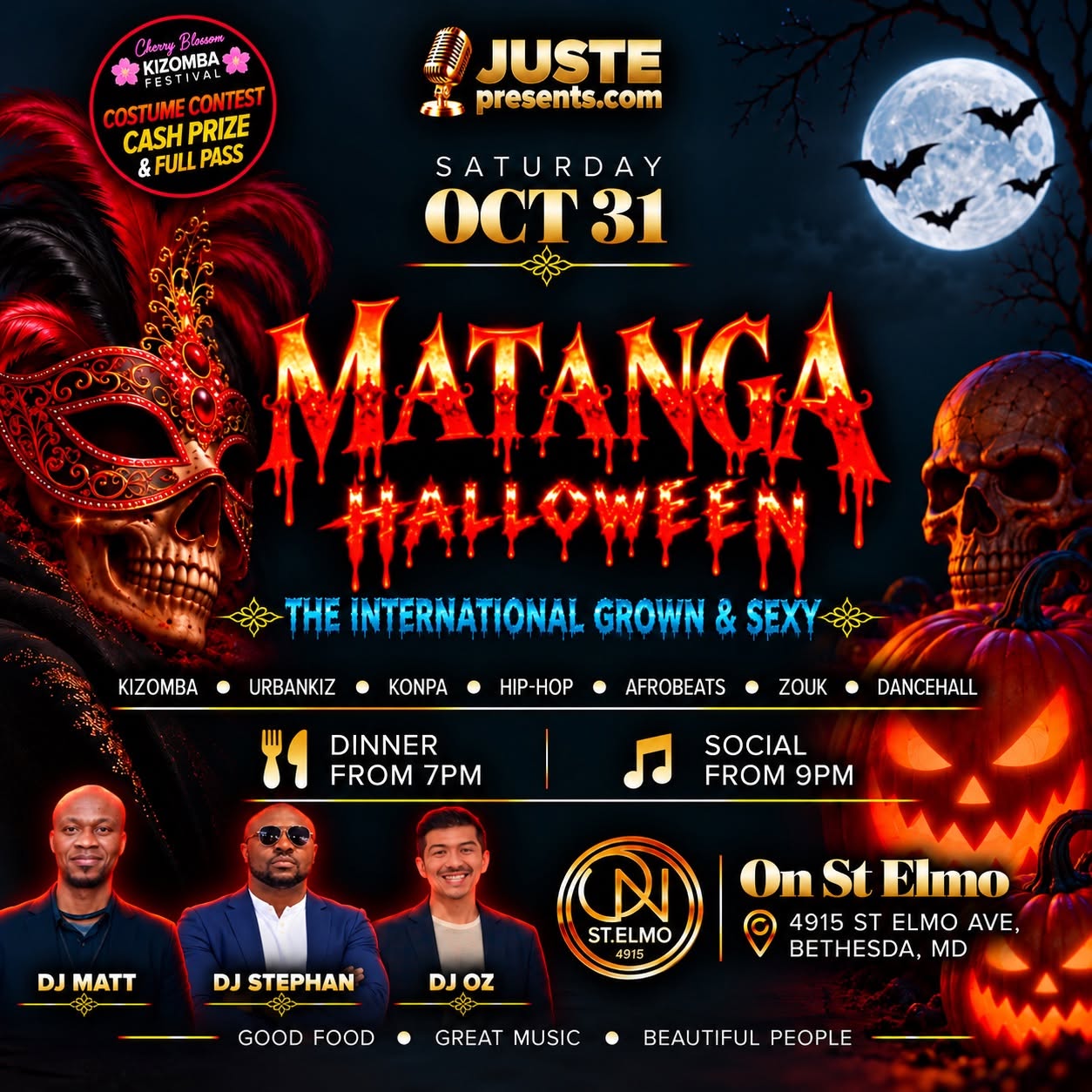 HALLOWEEN 🎃"The Intl' Grown & Sexy" On St. Elmo Bethesda