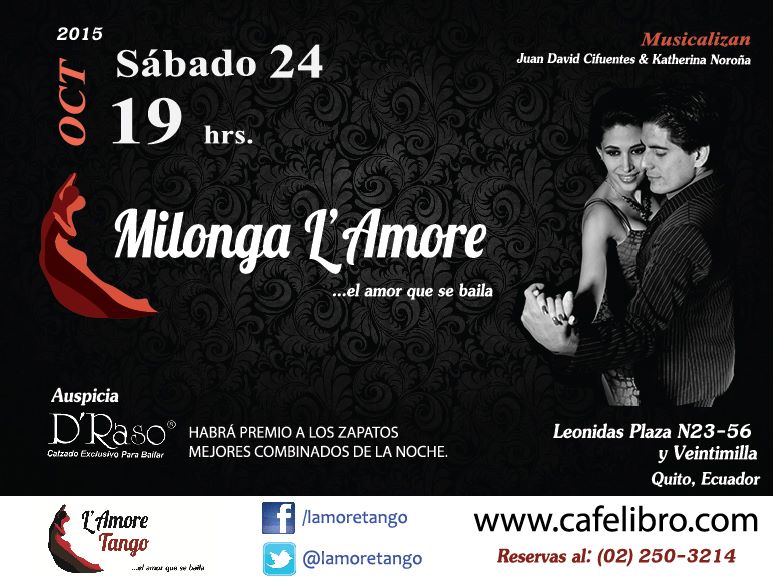 Milonga L´Amore en el Cafelibro