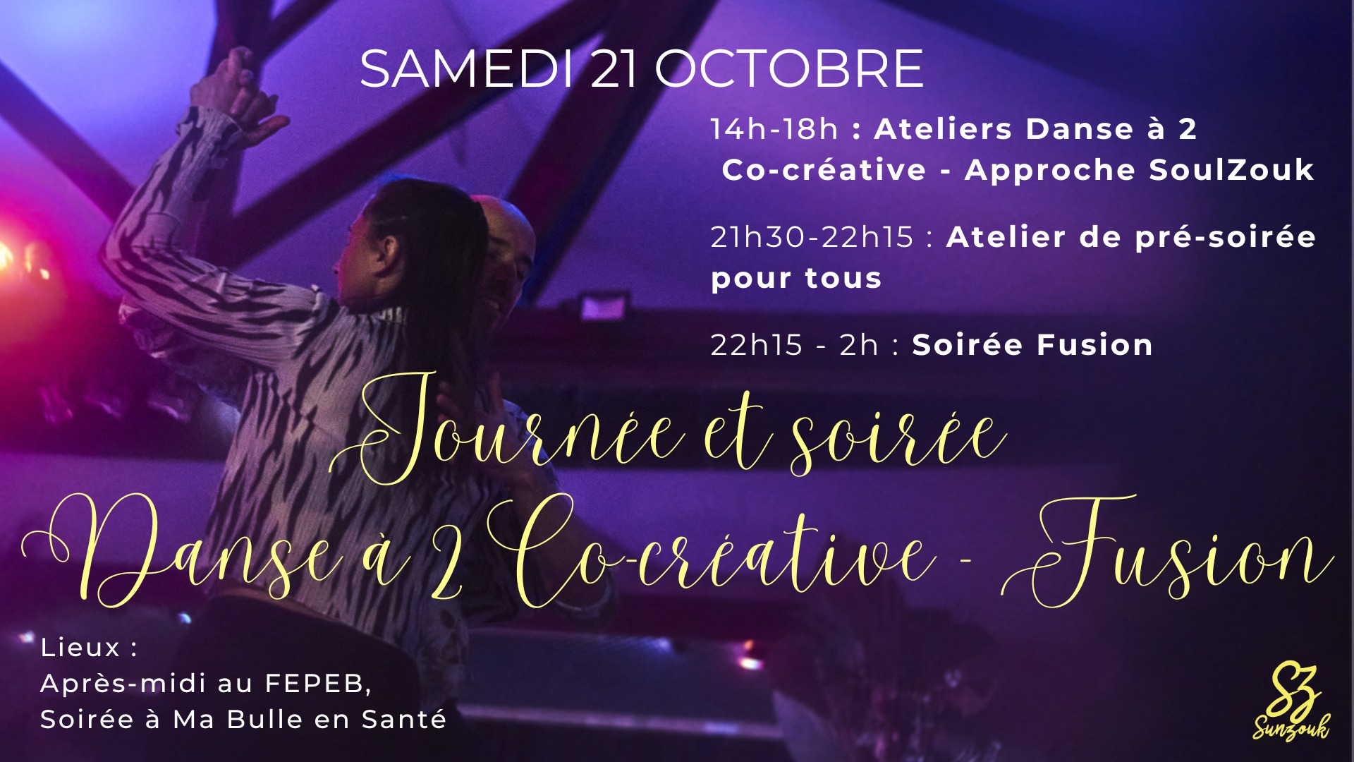 Atelier Danse à 2 Co-créative - Soirée Fusion