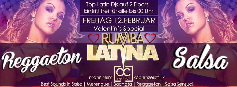 RUMBA LATINA - Valentine Special Fr. 12 Februar