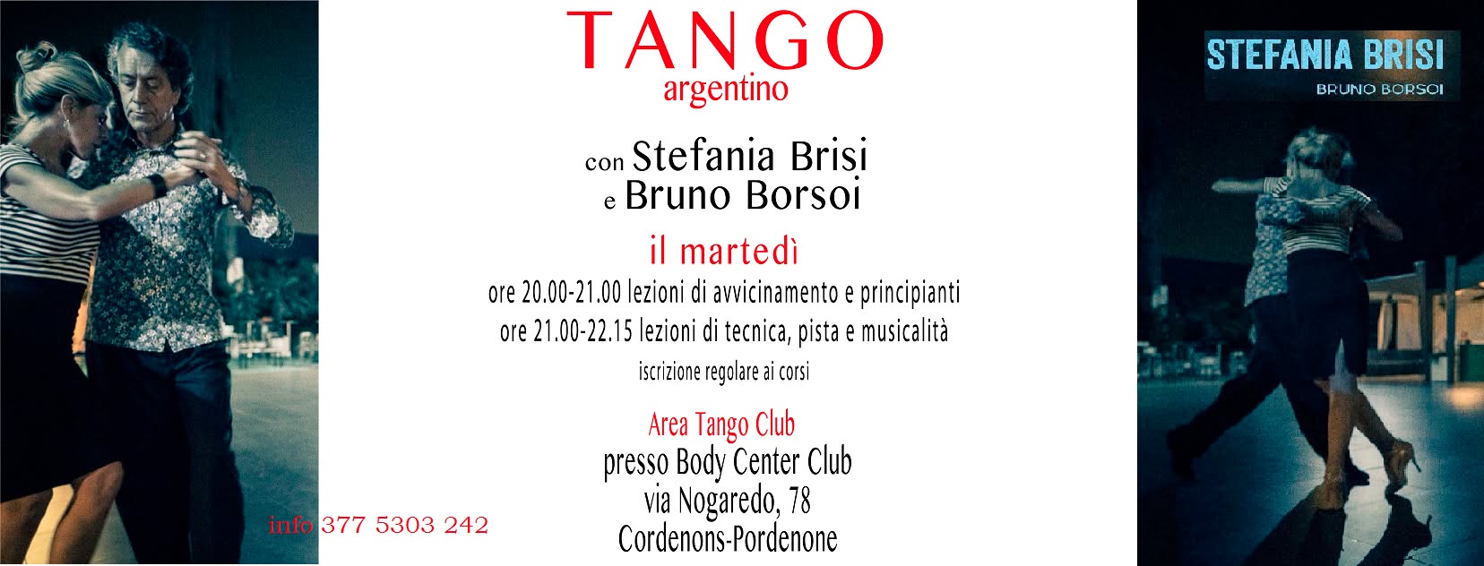 Lezioni Di Tango con Stefania Brisi e Bruno Borsoi