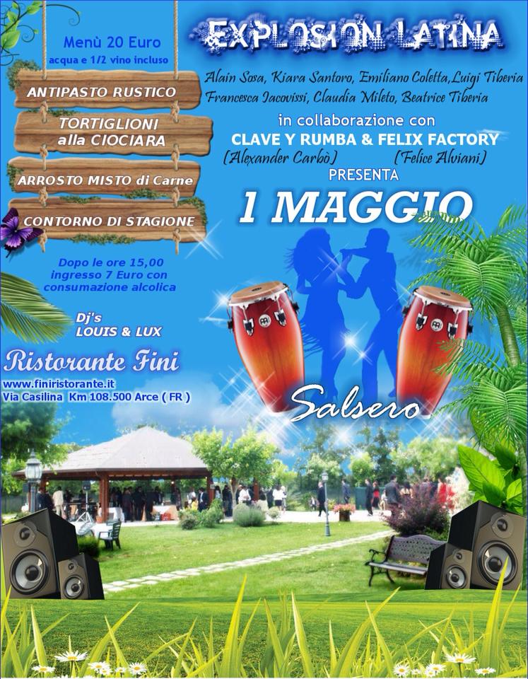 1 MAGGIO CON EXPLOSION LLATINA IN COLLABORAZIONE CON CLAVE Y RUMBA & FELIX FACTOR