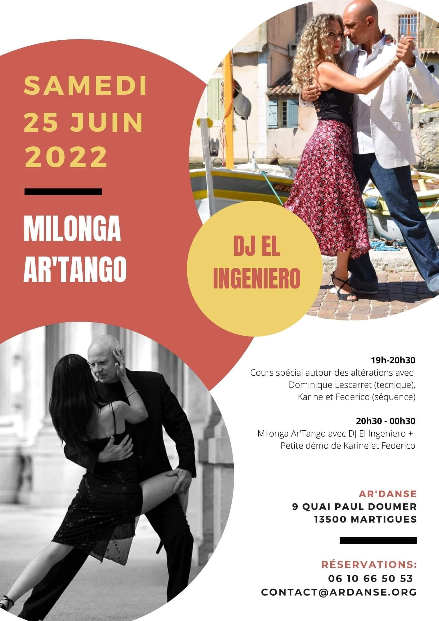Dernière milonga Ar'Tango de la saison.