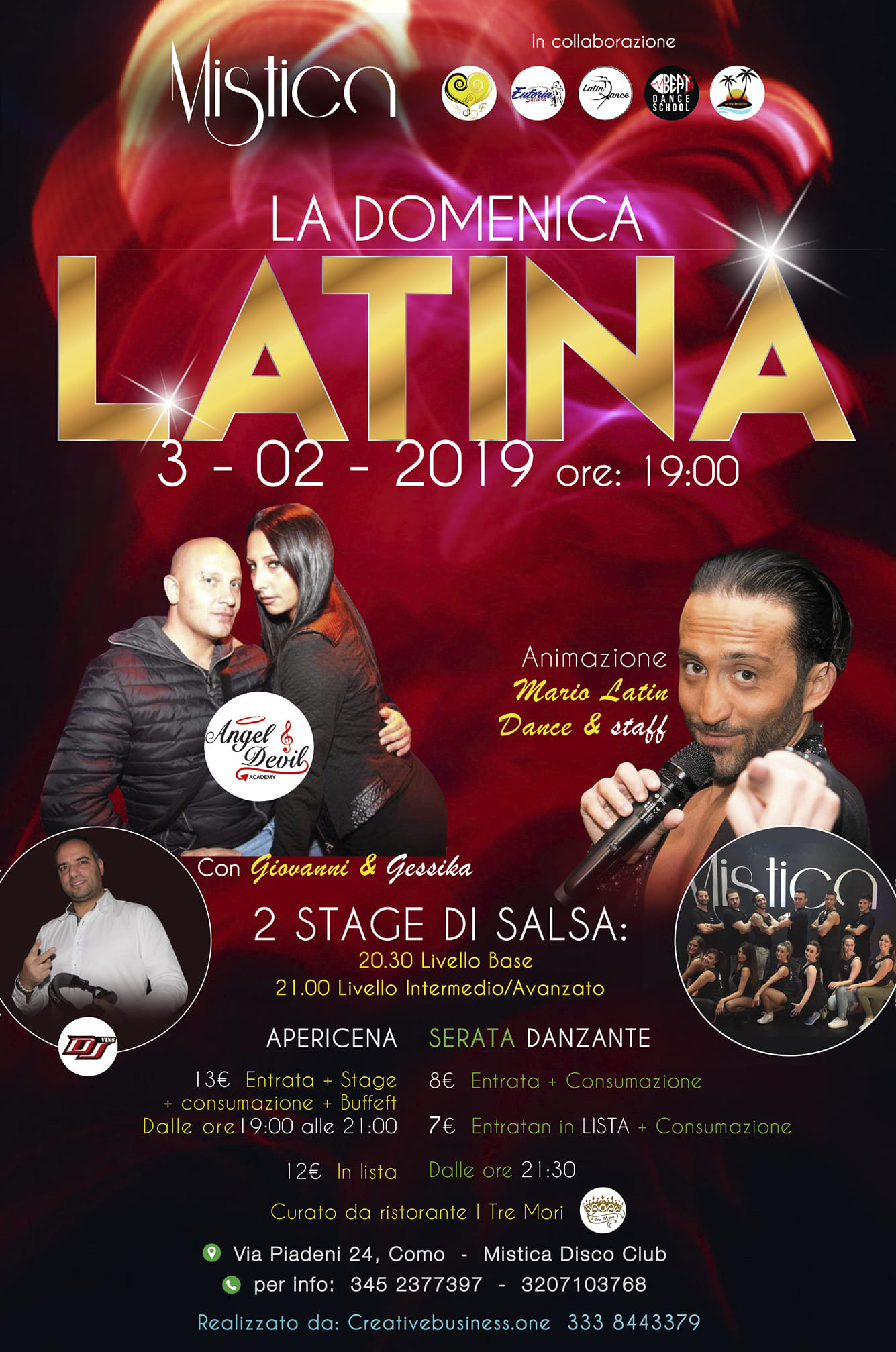 LA DOMENICA LATINA...CON APERICENA ROYAL..