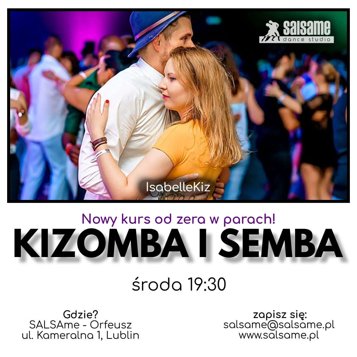 KIZOMBA I SEMBA nowy kurs od zera SALSAme start: lipiec 2026