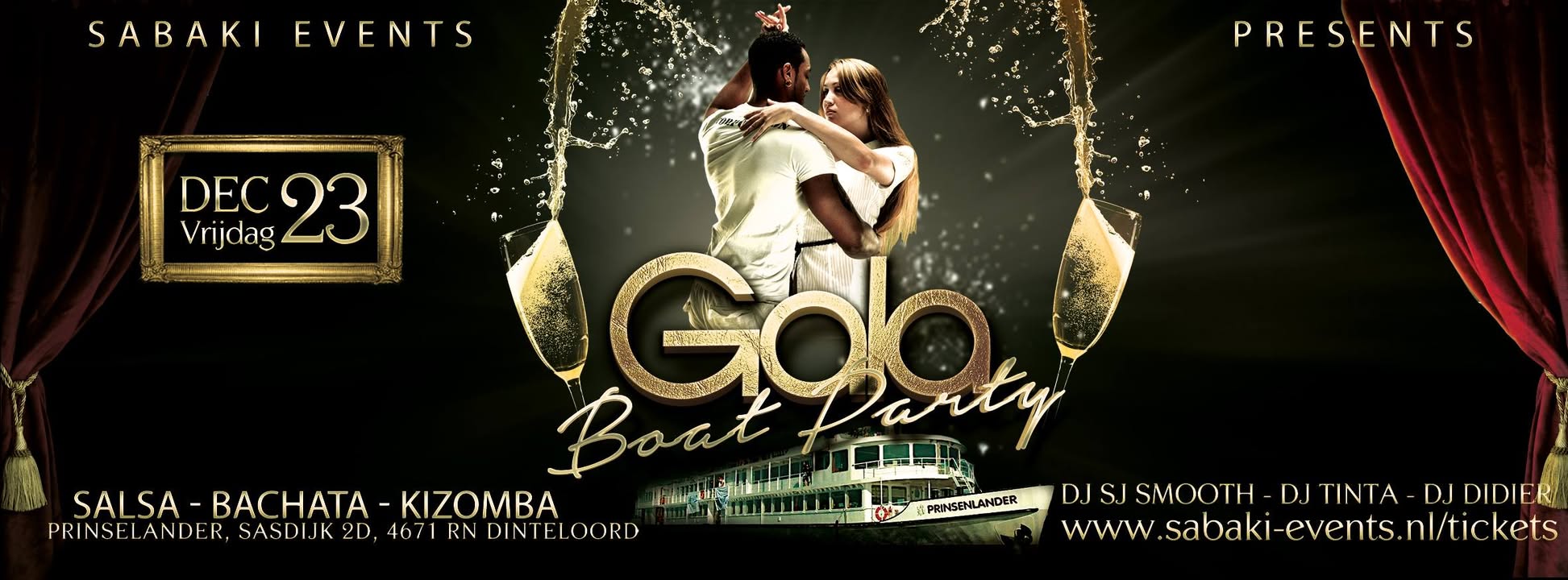 LATIN BOAT Gala Editie: Salsa & Bachata & Kizomba - Sabaki