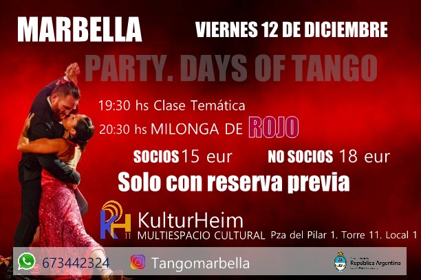 Days of Tango. KulturHeim Marbella