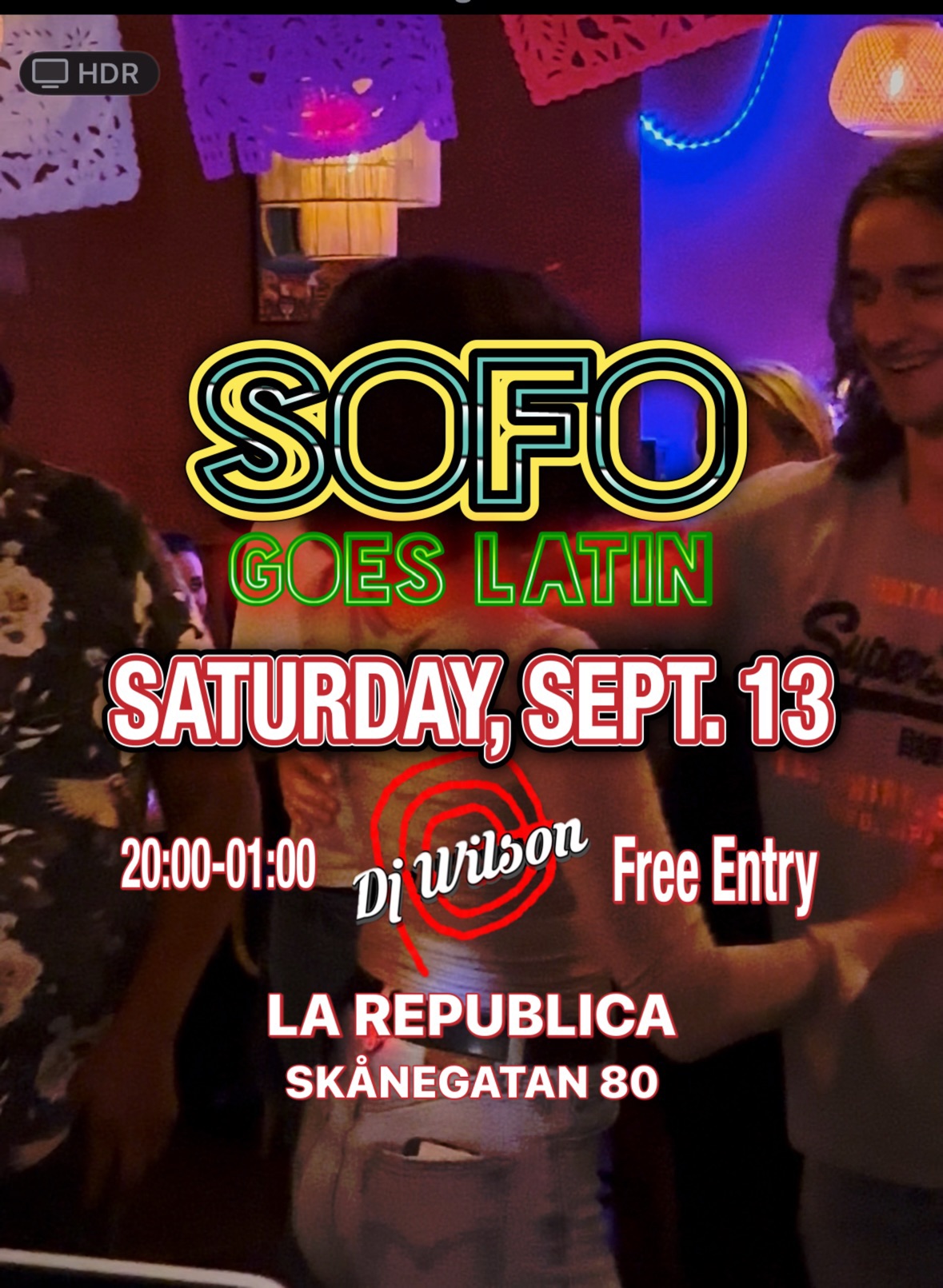 SOFO Goes Latin! Free entry