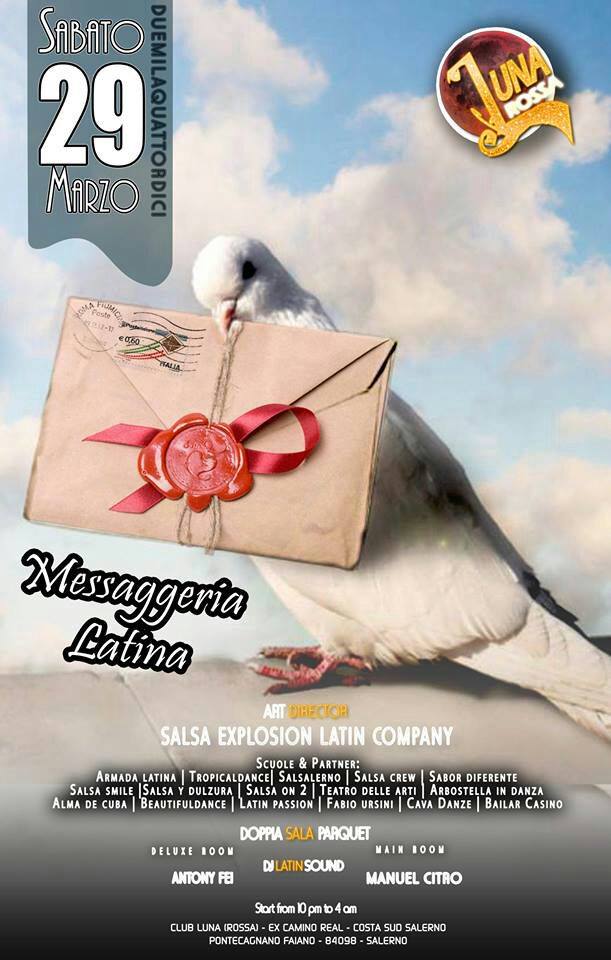 SALSA EXPLOSION Presenta SABATO 29.3.14 LUNA ROSSA@@@MESSAGGERIA LATINA@@@
