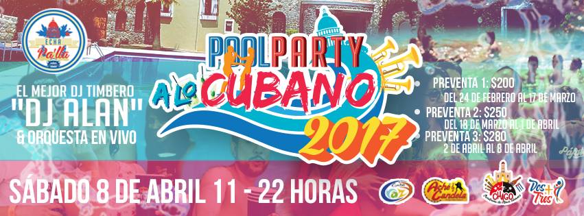 ¡Pool party a lo cubano 2017!
