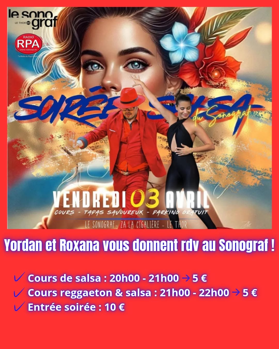 SALSA AVEC YORDAN ET ROXANA đ„