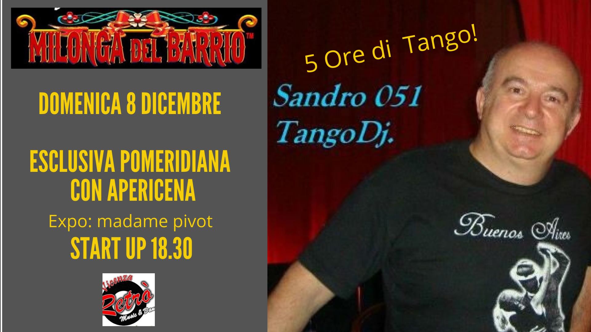 Apericena e 5 ore di Tango, in consolle Sandro 051