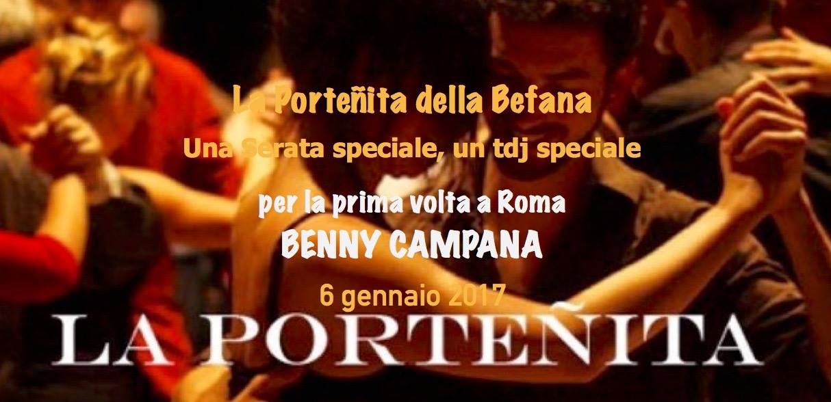 Ven 6 01 La Porteñita Tdj Benny Campana per prima volta a Roma