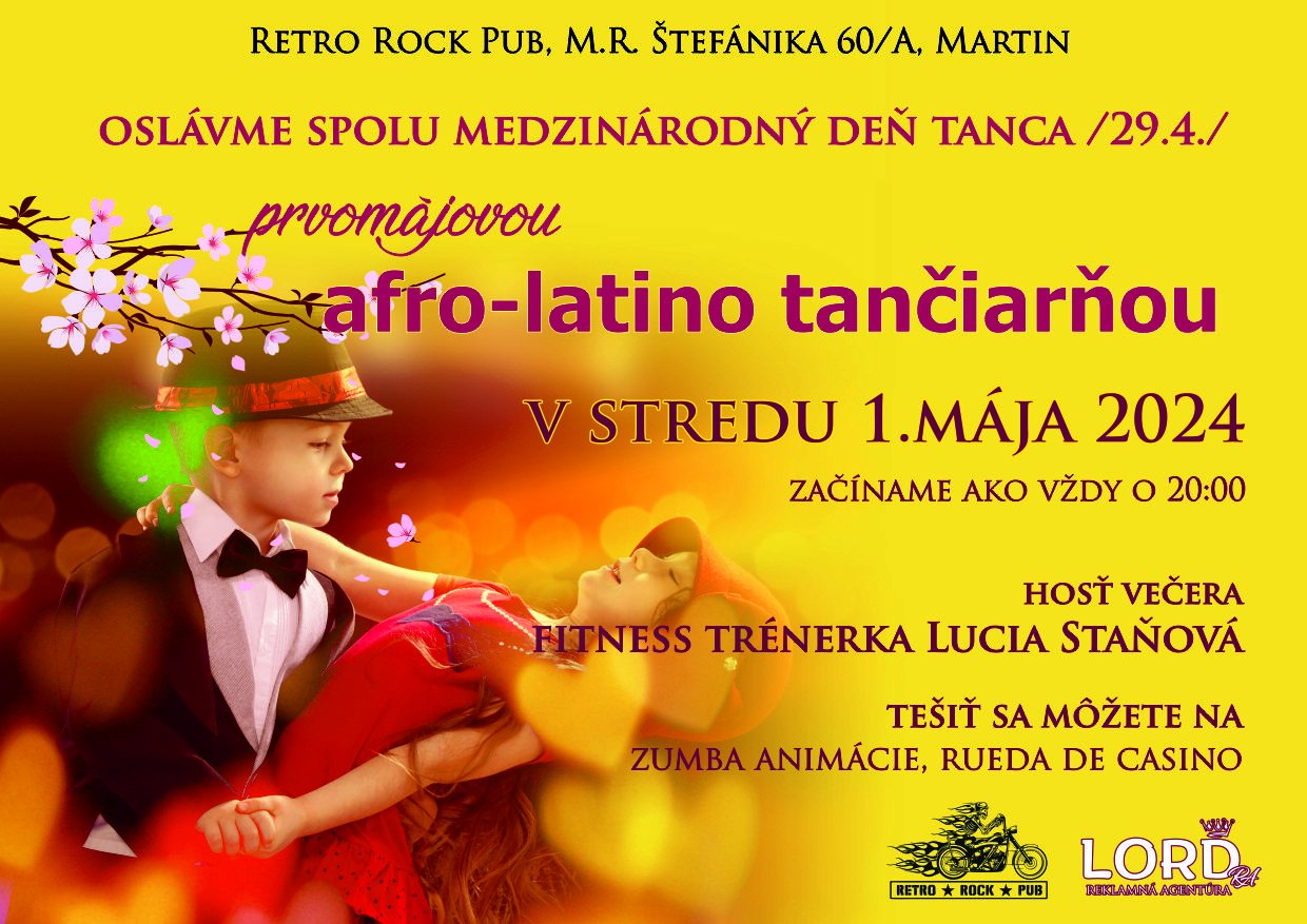 Prvomajová afro latino tančiareň